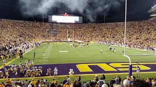 LSU Taking the field against Ole Miss Sept 29 2018