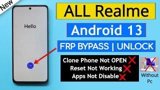 All Realme Android 13 Frp BypassUnlock Google Account Lock Clole Phone Not Open Without PC 2023