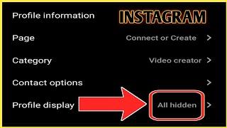 Instagram Profile Display Hide Options Not Showing 2022 Hide Instagram Profile Display