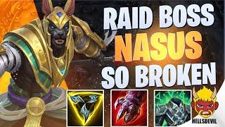 WILD RIFT  RAID BOSS NASUS IS SO BROKEN NOW  Challenger Nasus Gameplay  Guide & Build