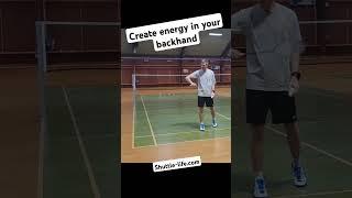 Badminton Backhand tip for more POWER  #playingbadminton #badmintontechnique #badminton