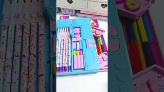 Filling my pencil box with cute stationery ️  #cute #stationery #asmr #shorts #youtubeshorts