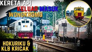 KERETA MUNGIL HOKURIKU KRICAK DAN KELUAR MASUK KERETA DI WONOKROMO