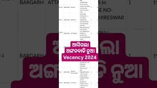 ଆସିଗଲା Anganwadi new Vecency 2024 Odisha Anganwadi   #anganwadi_today_news #anganbadinews #shorts
