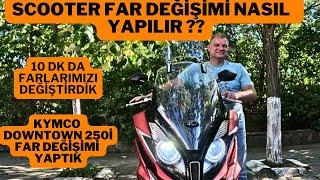 SCOOTER FAR DEĞİŞİMİ NASIL YAPILIR? 2000 TL İŞÇİLİK İSTEDİLER BEDAVA YAPTIK FAHİŞ FİYATLARA ÇÖZÜM