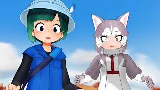 Tomoe And Dogo In Action Kemono Friends MMD