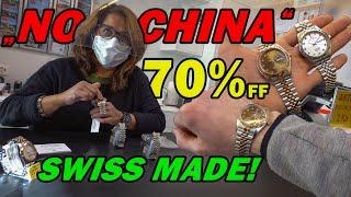 MARKET SPREE  BUYING SWISS MADE WATCHES AT 70% OFF  NO COUNTERFEIT - KNOCKOFFS - FAKES