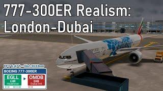 RFS - Real Flight Simulator  London to Dubai Full Flight With New Rain