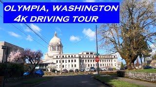 Olympia Washington  4k Driving Tour  Dashcam