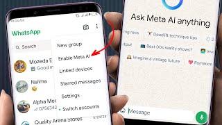 Fix WhatsApp Meta AI Not Showing 2024  How to get Meta AI on WhatsApp 2024