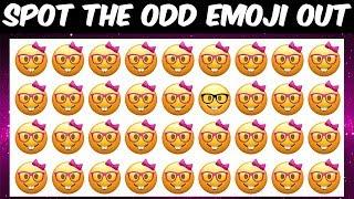 Can you find the odd emoji out in these pictures?