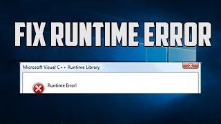 How to fix Runtime Error in Windows 10 PCLaptops