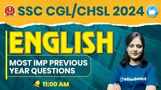 SSC CGLCHSL 2024 English Important Previous Year Questions SSC CGL 2024 English Classes  Class-7