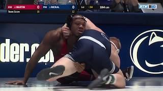 184 LBS #1 Bo Nickal Penn State vs. #2 Myles Martin Ohio State  Big Ten Wrestling