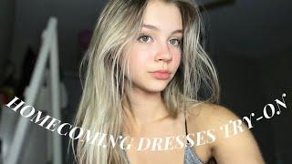 HOMECOMING DRESS TRY-ON HAUL TheAngelPoli