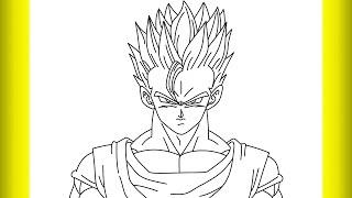 How To Draw Gohan ssj2 Drawing Creation