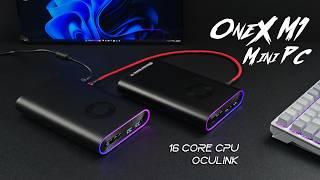 The All New OneX M1 Mini PC Is Here 16 Core CPU + OCuLINK Hands On Review