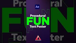 Animate a Procedural Text Poster in After Effects  Tutorial