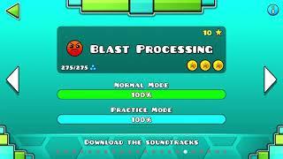 Geometry Dash – “Blast Procesing” 100% Complete All Coins  RayoFreestyler