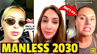 Women HAVE TO Lower Their Standards By 2030 Or Be MANLESS Forever.  Single Women Tiktoks