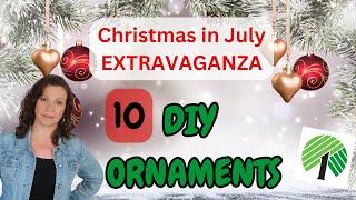 10 DIY CHRISTMAS ORNAMENTS to TRY RIGHT NOW  DOLLAR TREE  SUPER EASY