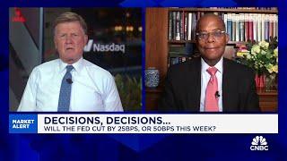 I would vote for a 25 basis point rate cut this week says Roger Ferguson