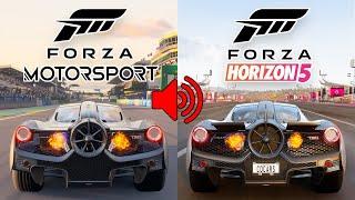 I Compared 25 Engine Sounds  Forza Horizon 5 VS Forza Motorsport