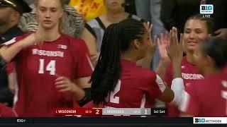 #2 Wisconsin Vs #1 Nebraska  College Women Volleyball Full Game 10212023