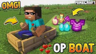 Minecraft But Boat Gives OP LOOT....