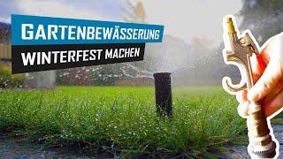 Gartenbewässerung winterfest machen - Anleitung zum Ausblasen und frostsicher machen