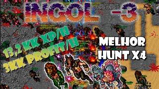 Melhor Hunt do Tibia INGOL -3 132kk Xph com 3kk Profith PT lvl 600+