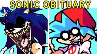 Friday Night Funkin VS Sonic.EXE 2011  NEW Sonic Obituary - NEW FREE-4-ME RETAKE FNF MOD Sonic