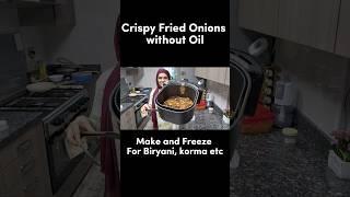 Air Fryer Crispy Fried Onions for Biryani  Birista recipe #airfryerrecipes #shorts