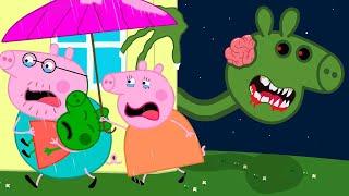 Zombie Apocalypse Zombies Appear At The Maternity ???  Peppa Pig Funny Animation