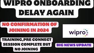 Wipro Onboarding update newsWipro joining delay news no joining??
