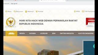 Cara Hack Website DPR RI