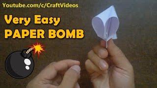 How to Make a Paper Popper  How to make Paper Bomb  Paper Bomb that Pops