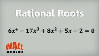 Finding all the rational roots of an equation