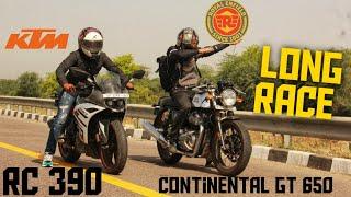 Ktm Rc 390 bs6 vs Royal Enfield continental gt 650 bs6  Ye isse bhi tezz hai 