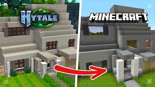 Building a Hytale House in Minecraft