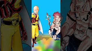 Saitama vs Sukuna #shorts ##shortsfeed #viralshorts #anime