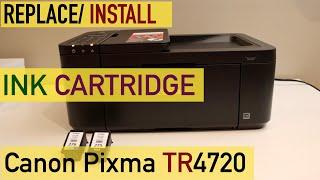 Canon Pixma TR4720 Ink Cartridge Replacement.