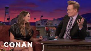 Elizabeth Olsen Teaches Conan Russian Curse Words  CONAN on TBS