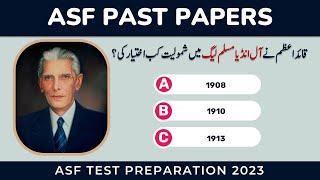 ASF Test Preparation 2023 ASI Corporal Written Test Past Papers Repeated Solved MCQs