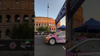 Simone Campedelli at Colosseum  ERC Rally di Roma Capitale 2024