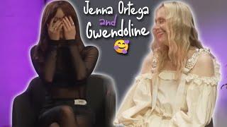 Cute moments from Jenna Ortega and Gwendoline in interviews