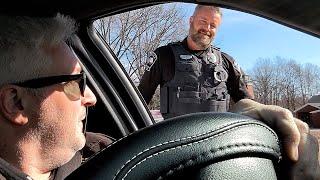 FAKE Cop car pulled over by REAL Cops