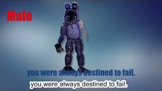 FNaFUCN Withered Bonnie voice male female reverse