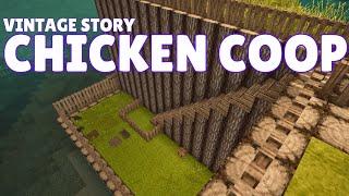 Vintage Story Chicken Coop Build