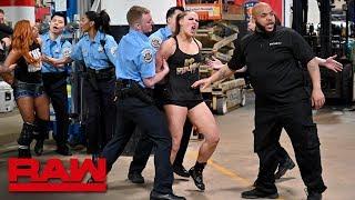 Ronda Rousey Becky Lynch and Charlotte Flair are arrested Raw April 1 2019